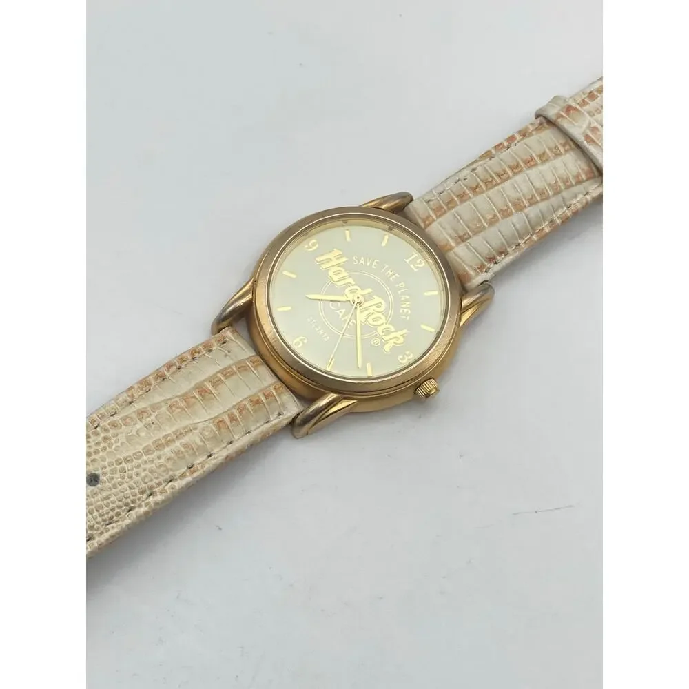 Fossil Hard Rock Cafe Atlanta Unisex Watch 34mm - New Battery -Adjustable